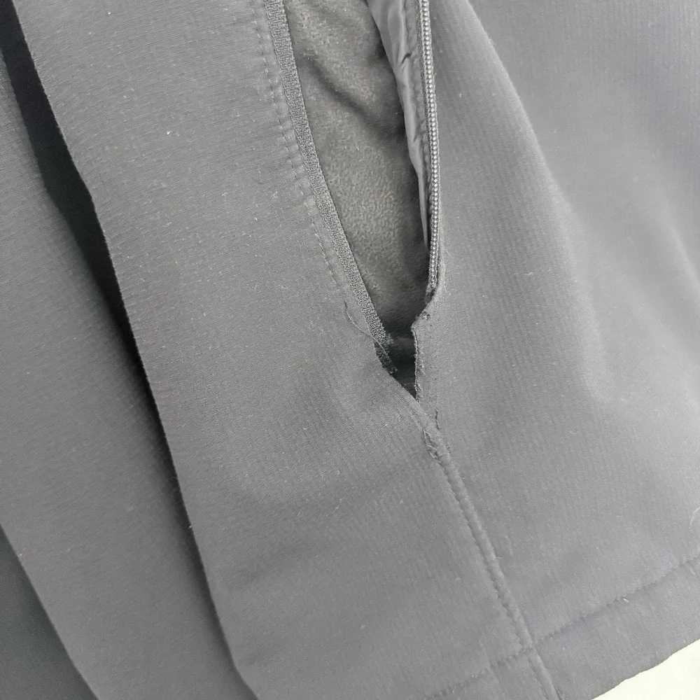 The North Face Jacket Mens XL Black Apex Softshell Quilted Line Windbreaker